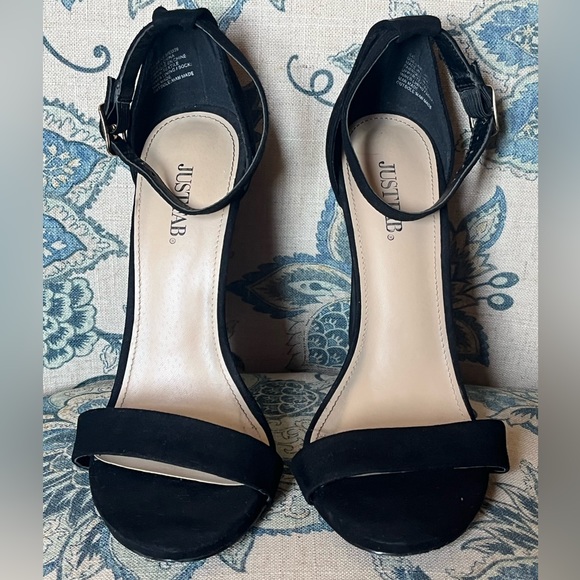 JUSTFAB Kati Synthetic Suede Strap High Heal Open Toe Sandals (Size 8) - Picture 2 of 11